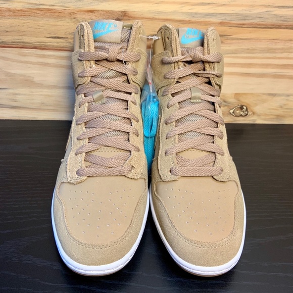 New Nike Dunk Sky Hi Wedge Sneaker Desert Camo - Picture 5 of 8